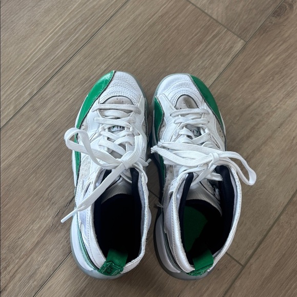 Jordan Jumpman Two Trey Sz 55Y  Basketball Lucky Green | DQ8431-130 | - Picture 4 of 6